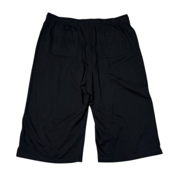 *New Terra & Sky Capri Pant Womens Plus 2X Black Casual Pull On Drawstring - Picture 2 of 6